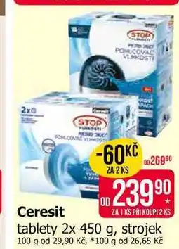 Teta Ceresit tablety 2x 450 g, strojek nabídka