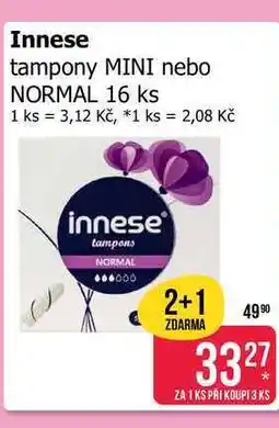 Teta Innese tampony MINI nebo NORMAL 16 ks nabídka