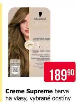 Teta Creme Supreme barva na vlasy, vybrané odstíny nabídka