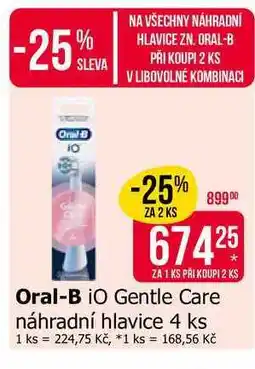 Teta Oral-B iO Gentle Care náhradní hlavice 4 ks nabídka