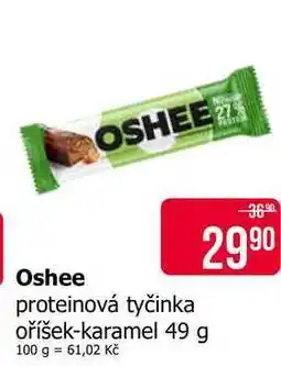 Teta Oshee proteinová tyčinka oříšek-karamel nabídka