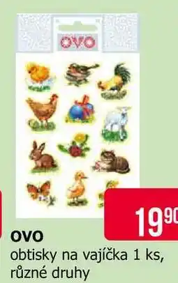 Teta OVO obtisky na vajíčka 1 ks, různé druhy nabídka