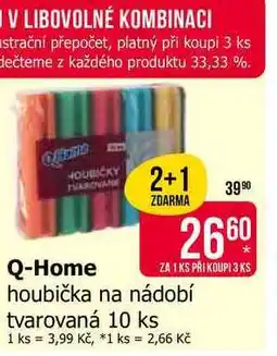 Teta Q-Home houbička na nádobí tvarovaná 10 ks nabídka