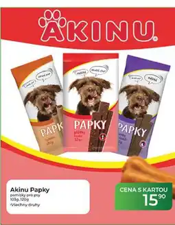 Tamda Foods Akinu Papky pamlsky pro psy 103g -120g nabídka