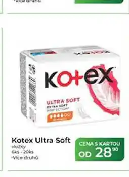 Tamda Foods Kotex Ultra Soft vložky 6 ks-20 ks nabídka