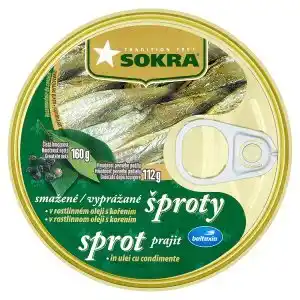 Tamda Foods Sokra Smažené šproty v rostlinném oleji s kořením 160g nabídka