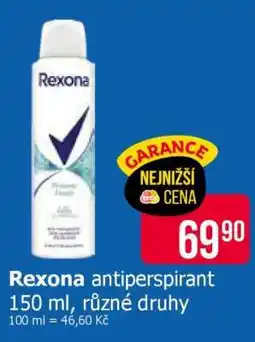 Teta Rexona antiperspirant nabídka