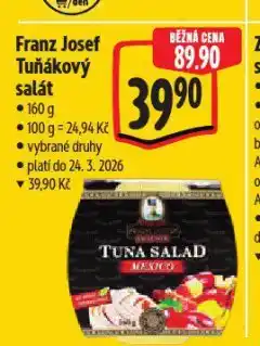Albert Franz josef tuňákový salát nabídka