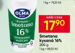 Hruška Smetana kysaná 16% nabídka