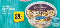 Albert Ančovičky a olivy - špízky nabídka