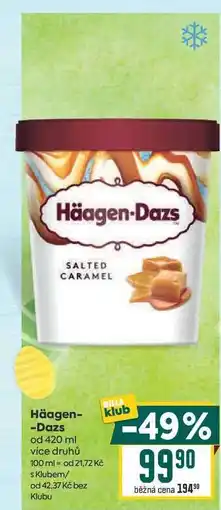 Billa Häagen Dazs nabídka