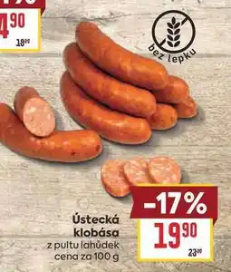 Billa Ústecká klobása nabídka