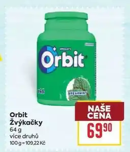 Billa Orbit žvýkačky nabídka