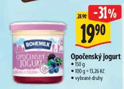 Albert Opočenský jogurt nabídka