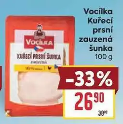 Billa Vocílka Kuřecí prsní zauzená šunka 100 g nabídka