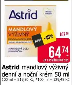 Teta Astrid mandlový výživný denní a noční krém 50 ml nabídka