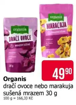 Teta Organis dračí ovoce nebo marakuja nabídka