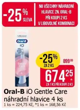 Teta Oral-B iO Gentle Care náhradní hlavice 4 ks nabídka