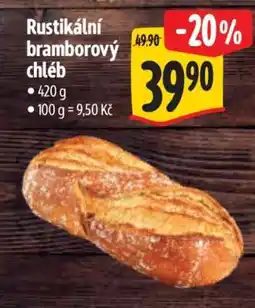 Albert Rustikální bramborový chléb nabídka