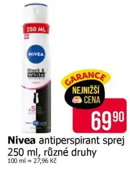 Teta Nivea antiperspirant sprej nabídka