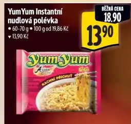 Albert YumYum Instantní nudlová polévka nabídka