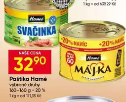 Hruška Paštika Hamé nabídka