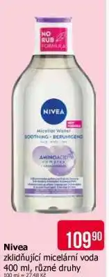 Teta Nivea zklidňující micelární voda nabídka