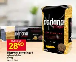 Hruška Těstoviny semolinové nabídka