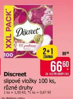 Teta Discreet slipové vložky 100 ks nabídka