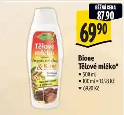 Albert Bione Tělové mléko nabídka