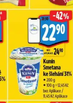 Albert Kunín smetana ke šlehání nabídka