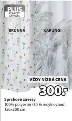 JYSK SPRCHOVÉ ZÁVĚSY nabídka