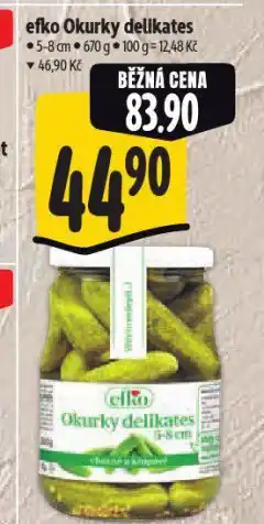 Albert Efko okurky delikates nabídka