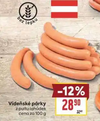 Billa Vídeňské párky* • nabídka