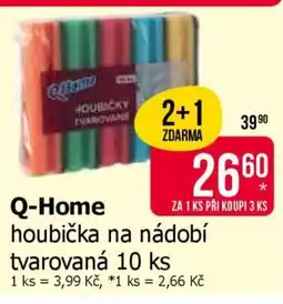Teta Q-Home houbička na nádobí tvarovaná 10 ks nabídka