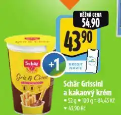 Albert Schär grissini a kakaový krém nabídka