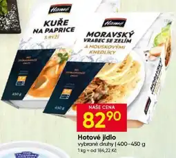 Hruška Hotové jídlo nabídka
