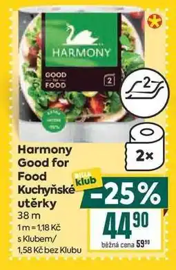 Billa Harmony Good for Food Kuchyňské utěrky nabídka