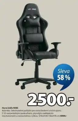 JYSK HERNÍ ŽIDLE NIBE nabídka