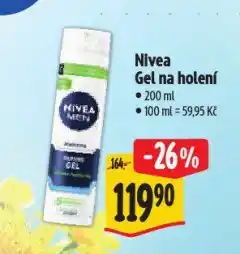 Albert Nivea gel na holení nabídka