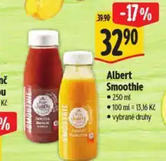 Albert Smoothie nabídka