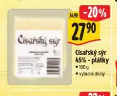 Albert Císařský sýr 45% nabídka