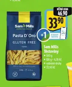 Albert Sam mills těstoviny nabídka