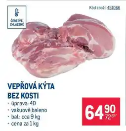 Makro Vepřová kýta bez kosti nabídka