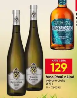 Hruška Víno Pánů z Lipé nabídka