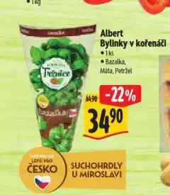 Albert Bylinky v kořenáči nabídka