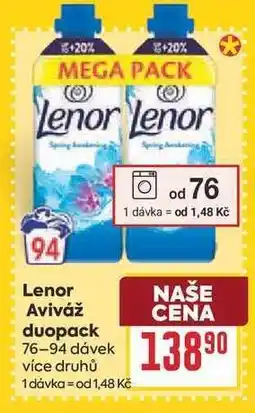 Billa Lenor Aviváž Duopack nabídka