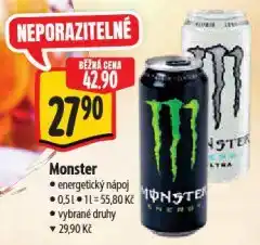 Albert Monster energy drink nabídka