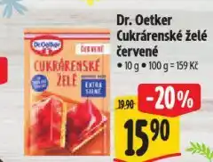 Albert Dr. oetker cukrárenské želé červené nabídka