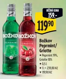 Albert Božkov Peprmint, Griotte nabídka